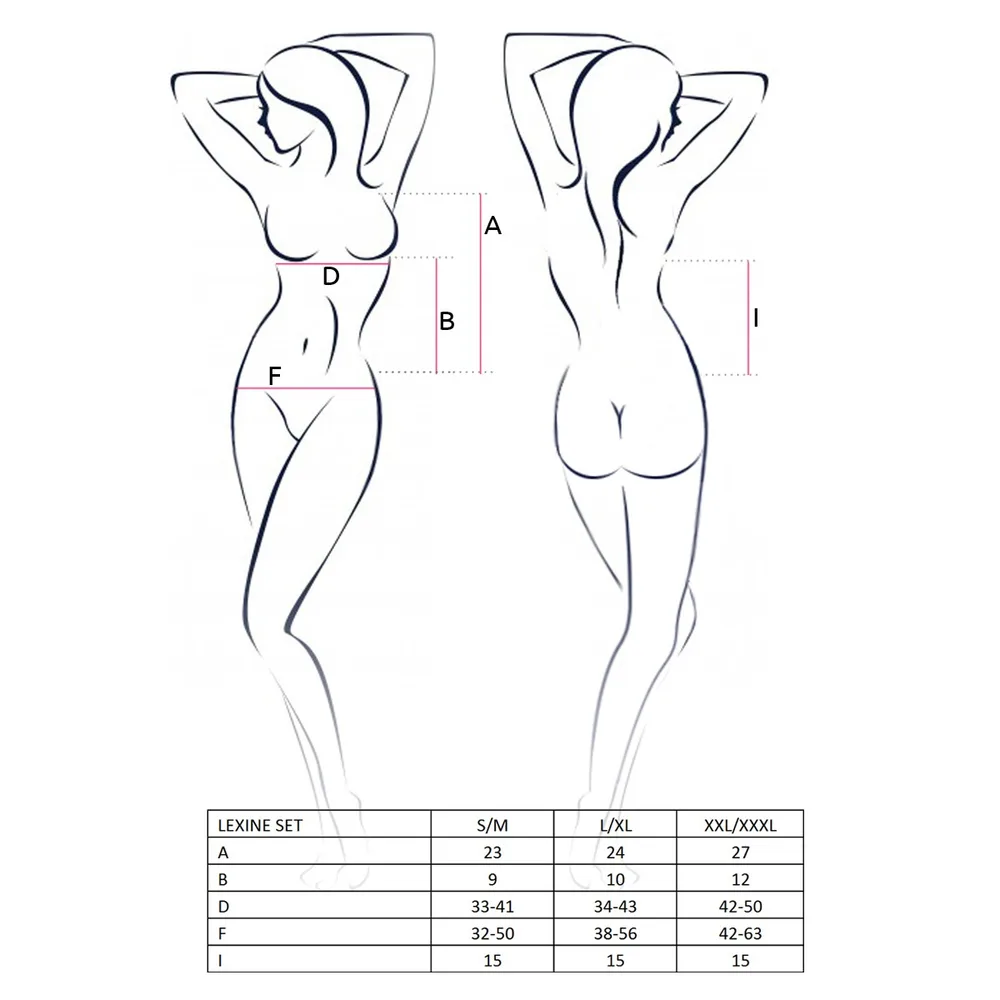 CONJUNTO DE 2 PIEZAS LEXINE NEGRO PASSION