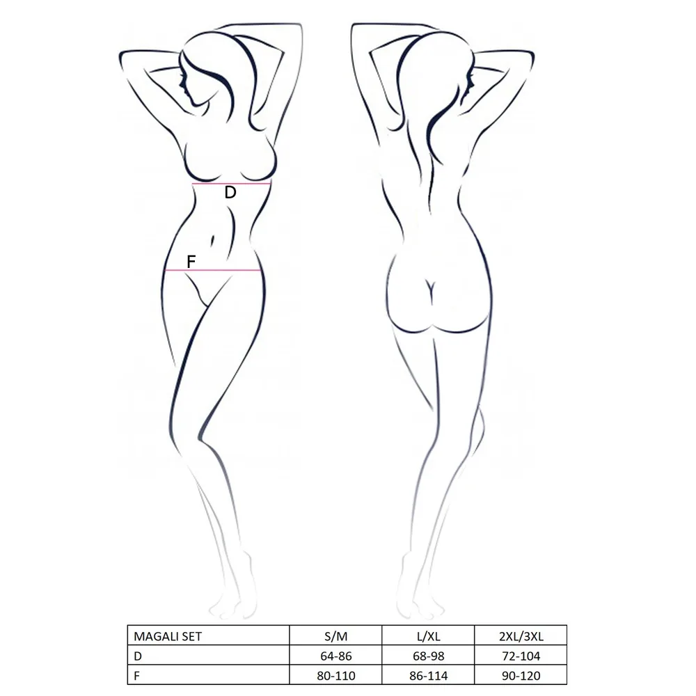 CONJUNTO DE 3 PIEZAS MAGALI ROJO DEVIL COLLECTION PASSION