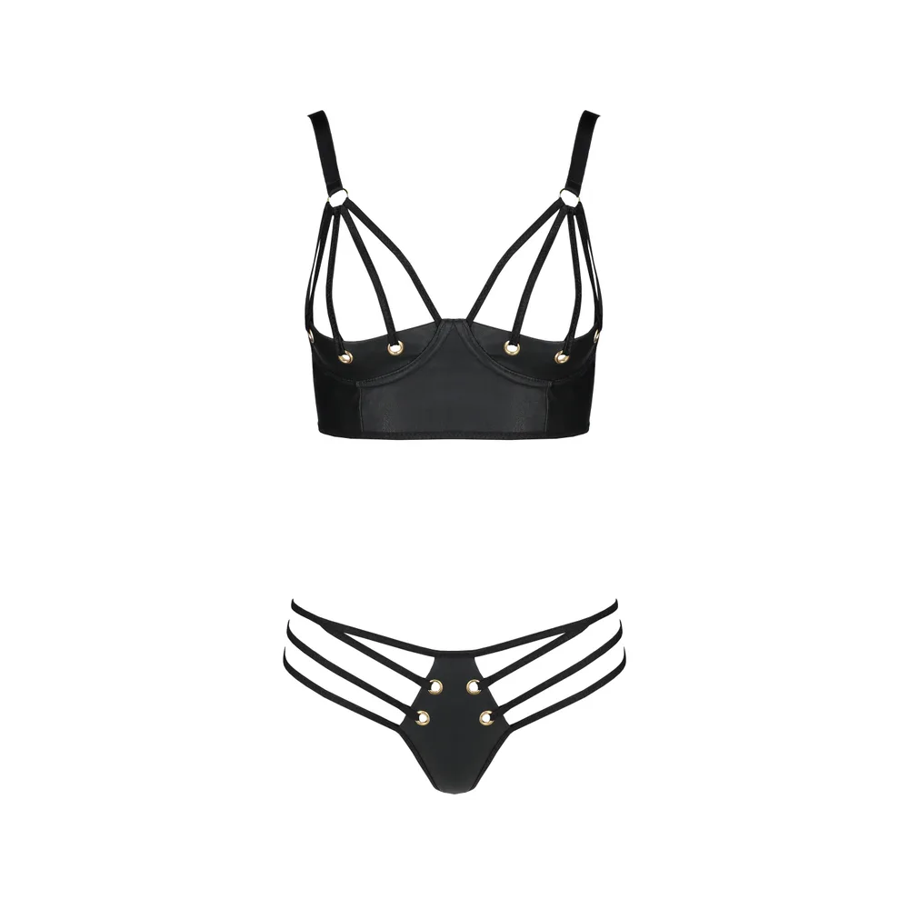 CONJUNTO DE 2 PIEZAS MALWIA BIKINI NEGRO TALLA QUEEN PASSION