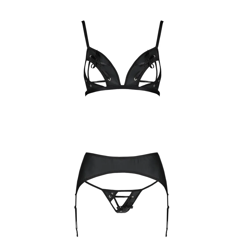 CONJUNTO DE 3 PIEZAS MILEY NEGRO PASSION 