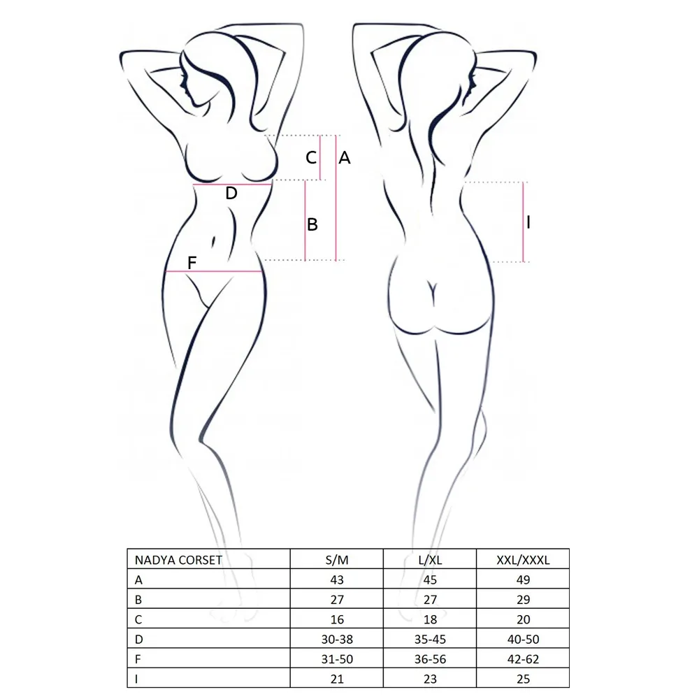 CORSÉ Y TANGA NADYA NEGRO PASSION