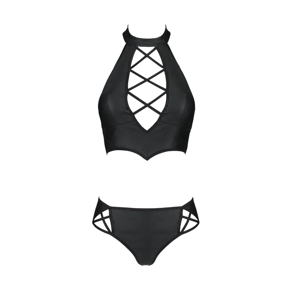CONJUNTO DE 2 PIEZAS NANCY BIKINI NEGRO TALLA QUEEN PASSION