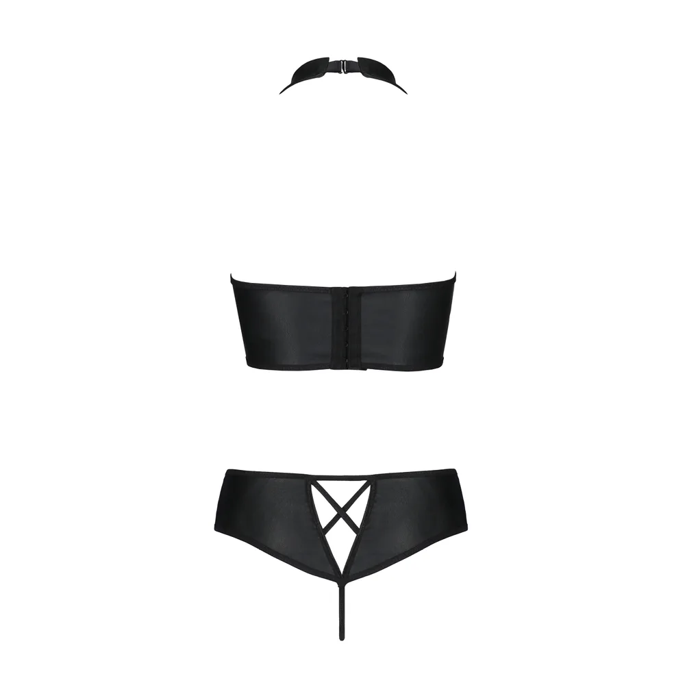 CONJUNTO DE 2 PIEZAS NANCY BIKINI NEGRO TALLA QUEEN PASSION
