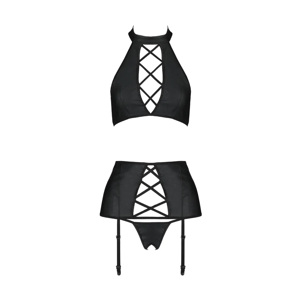 CONJUNTO DE 3 PIEZAS NANCY NEGRO PASSION