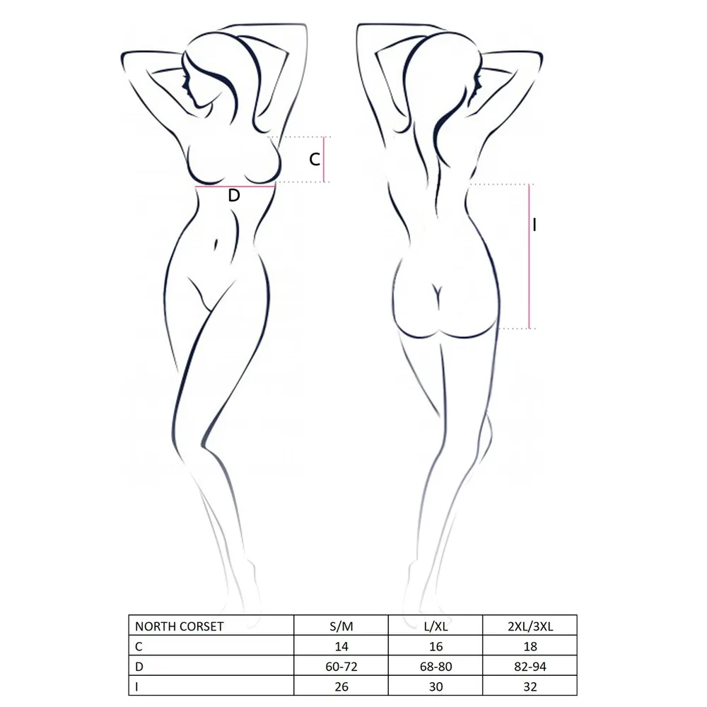 CORSÉ Y TANGA NORTH NEGRO DEVIL COLLECTION PASSION