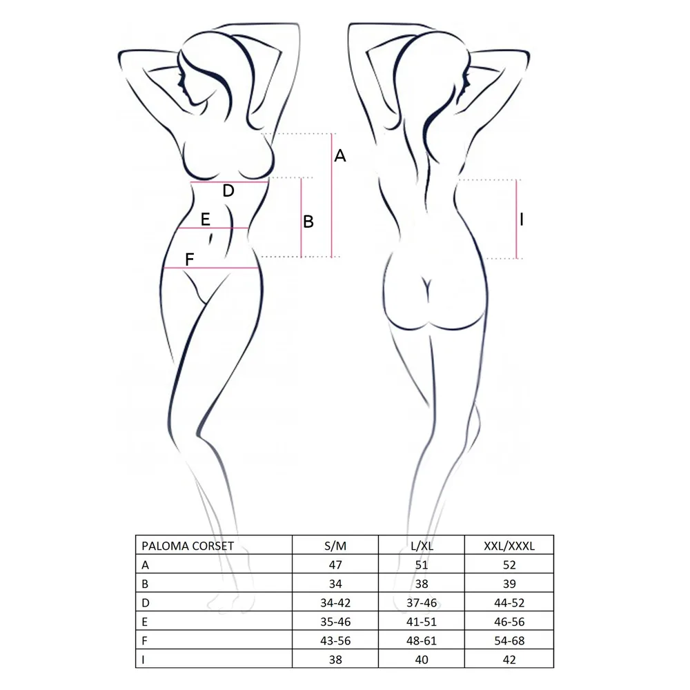 CORSÉ Y TANGA PALOMA BLANCO PASSION 
