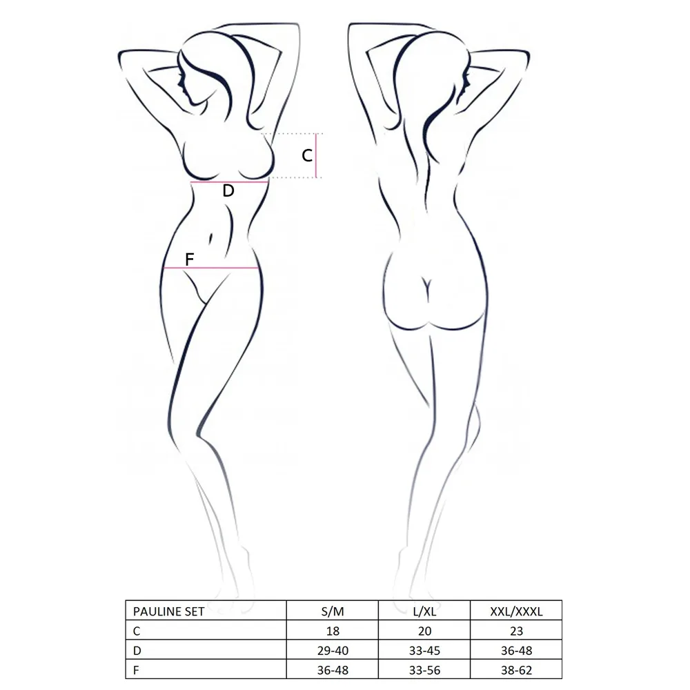 CONJUNTO DE 2 PIEZAS PAULINE NEGRO PASSION