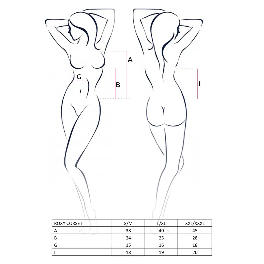 CORSÉ Y TANGA ROXY NEGRO PASSION