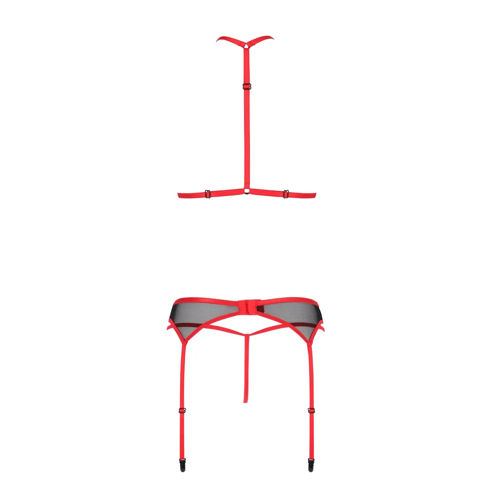 CONJUNTO DE 3 PIEZAS SATARA ROJO EROTIC LINE PASSION