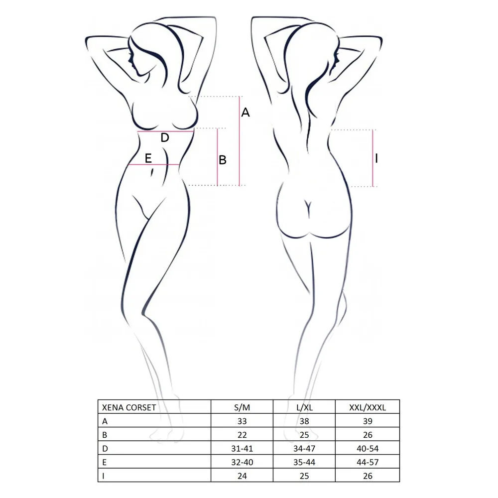 CORSÉ Y TANGA XENA BLANCO PASSION