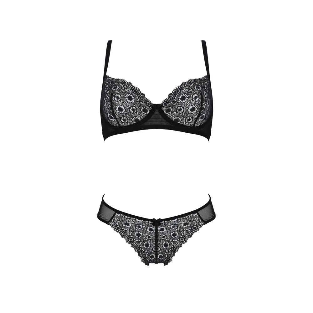 CONJUNTO DE 2 PIEZAS ZINNIA BIKINI NEGRO ECO PASSION