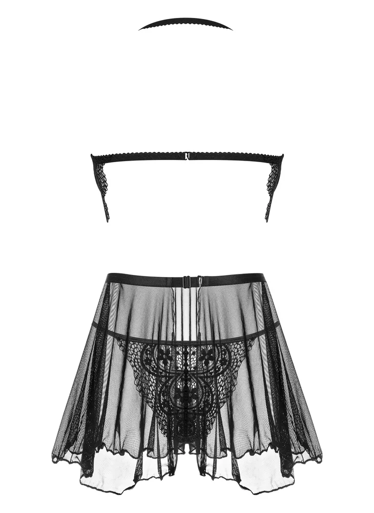 PICARDÍA Y TANGA DARK MIRAGE NEGRA BEAUTY NIGHT FASHION