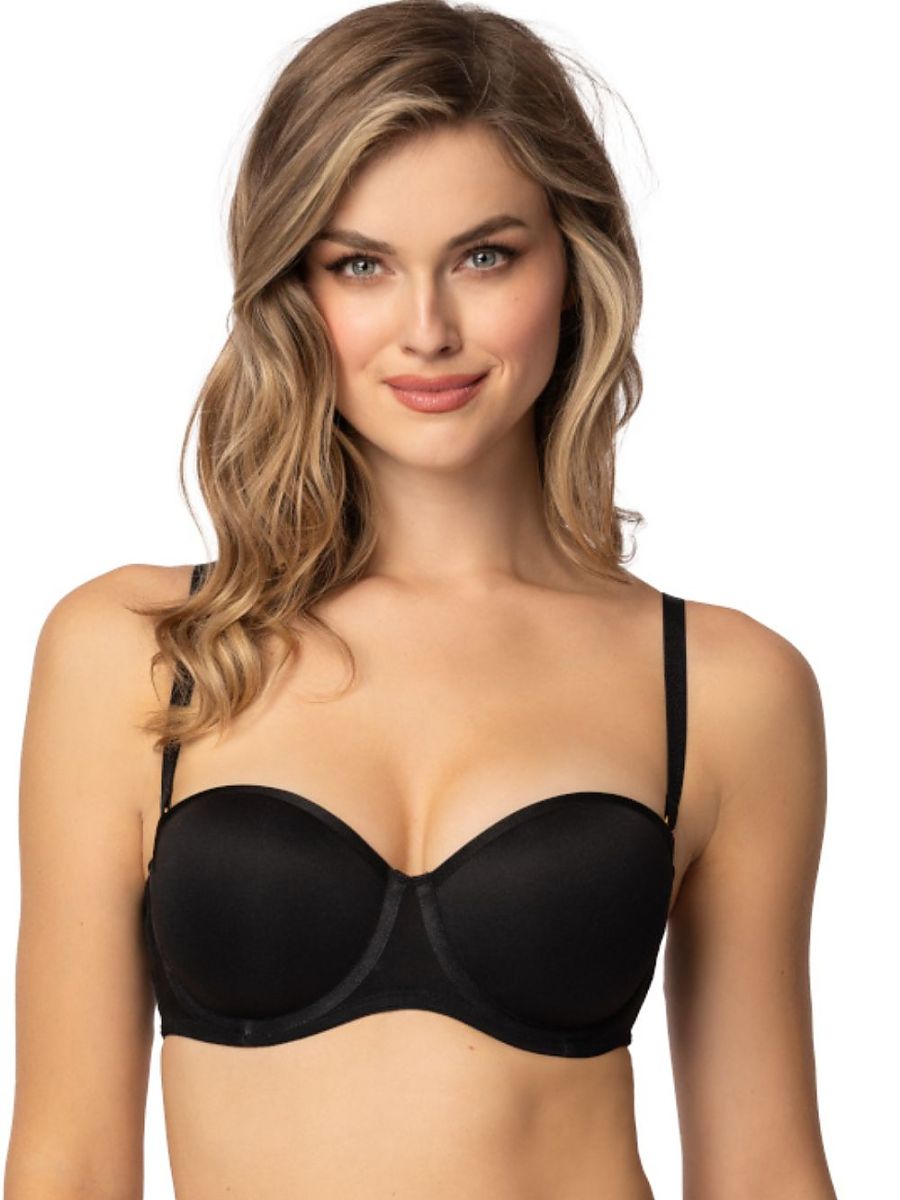 Braceless bra Mat black