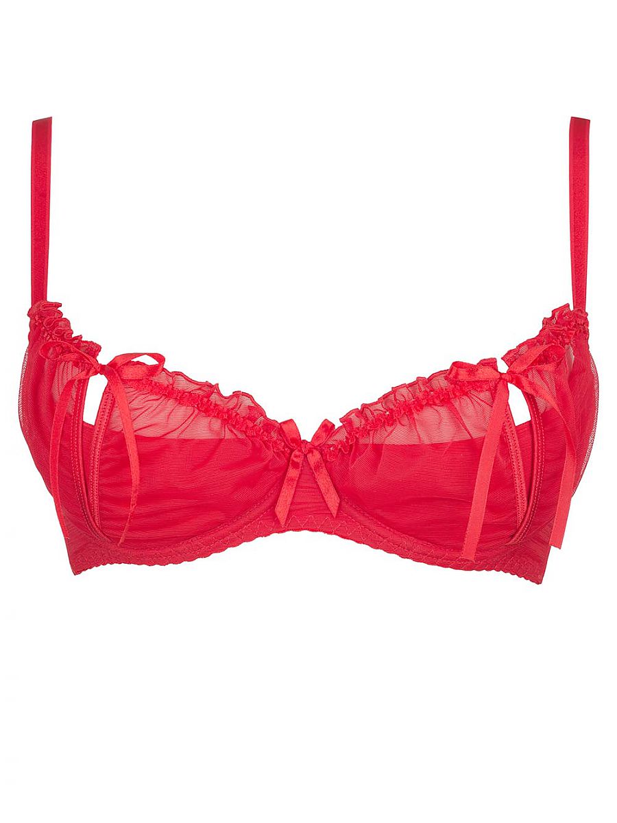 Cupless Bra Axami Rojo Modelo 51595