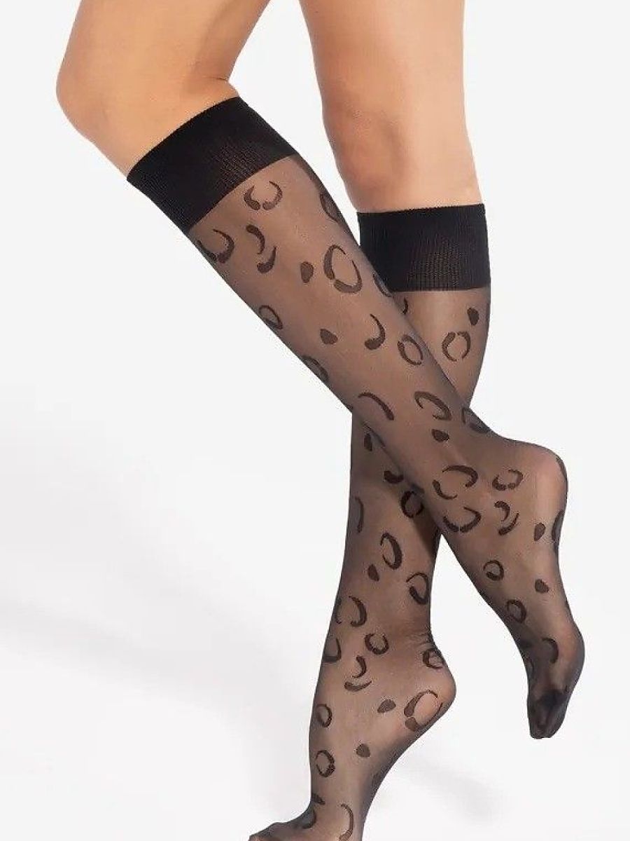 Knee highs socks Gatta Negro Modelo 218771