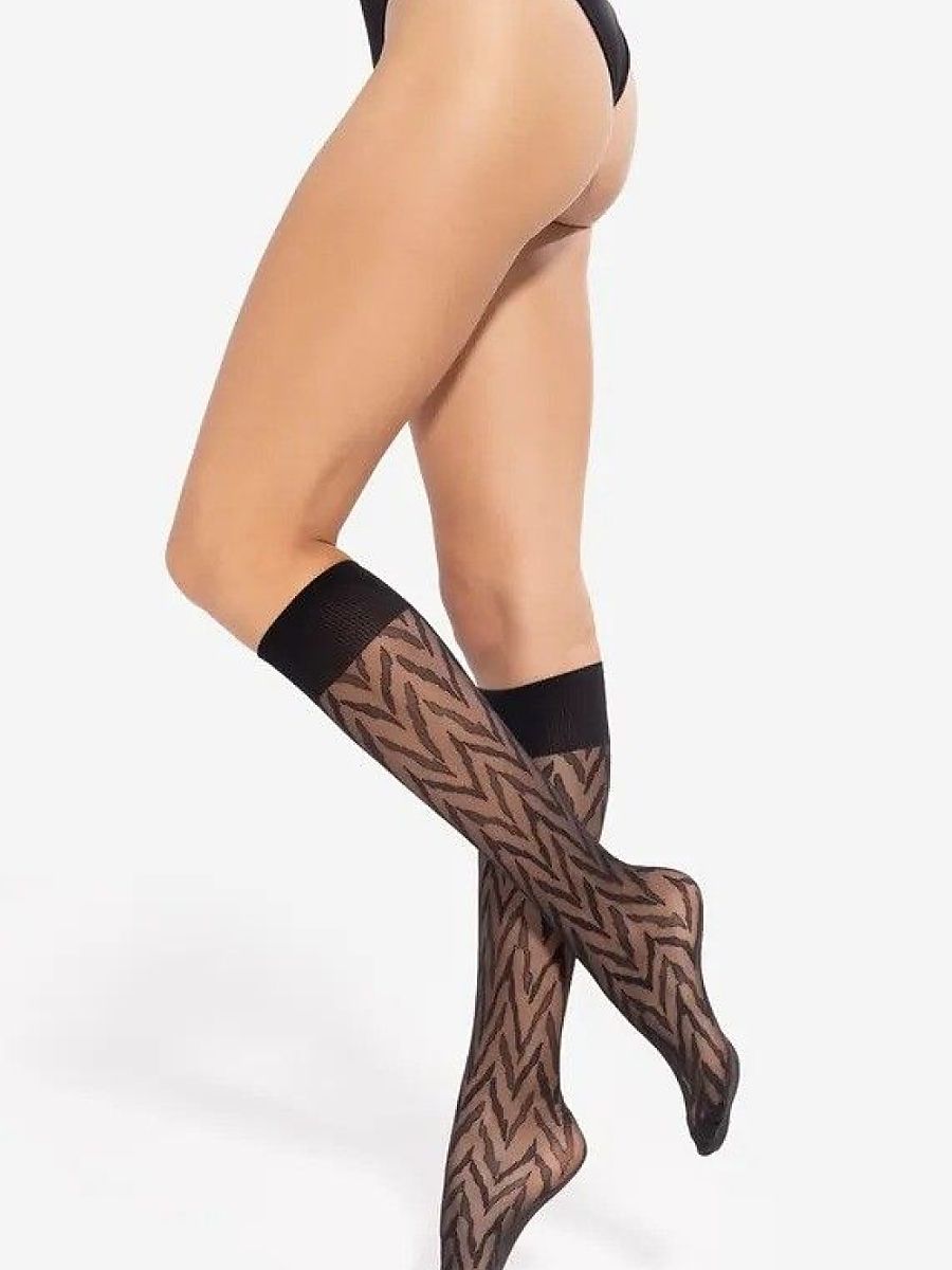 Knee highs socks Gatta Negro Modelo 218773