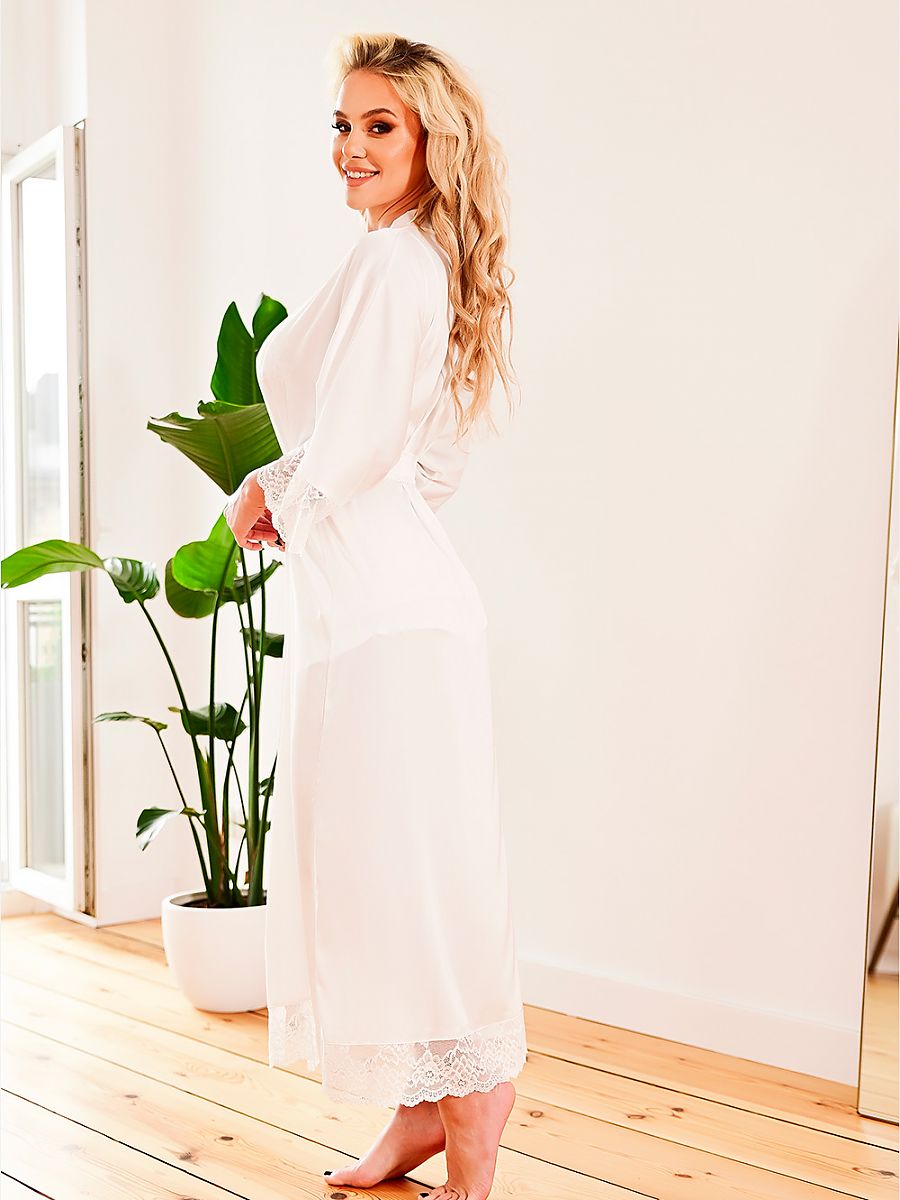 Long bathrobe Kalimo Beige Modelo 187015