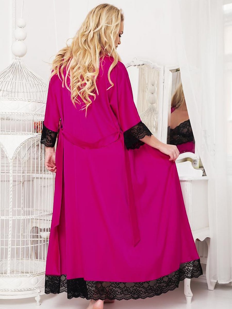 Long bathrobe Kalimo Morado