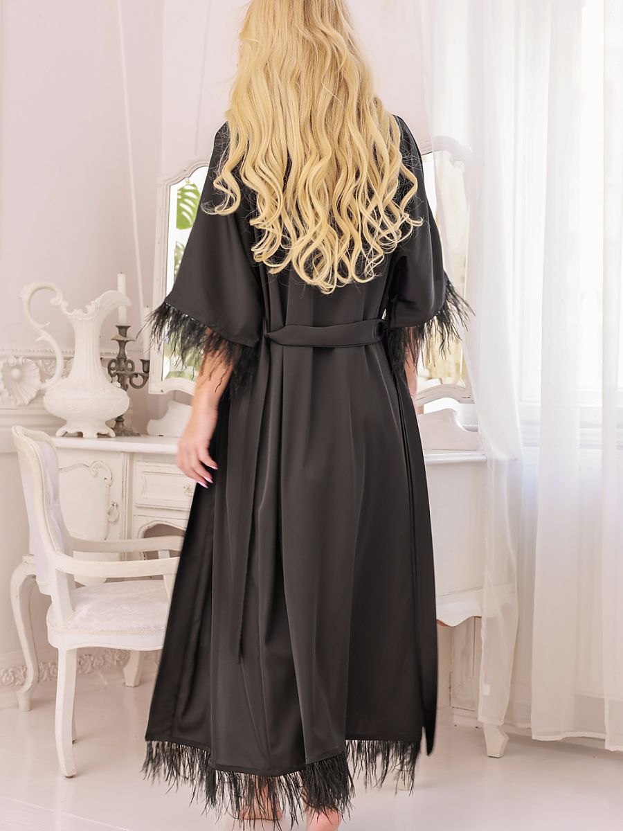 Long bathrobe Kalimo Negro Modelo 218886