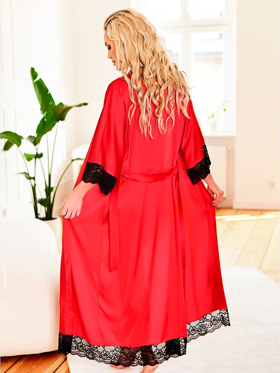 Long bathrobe Kalimo Rojo Modelo 187014