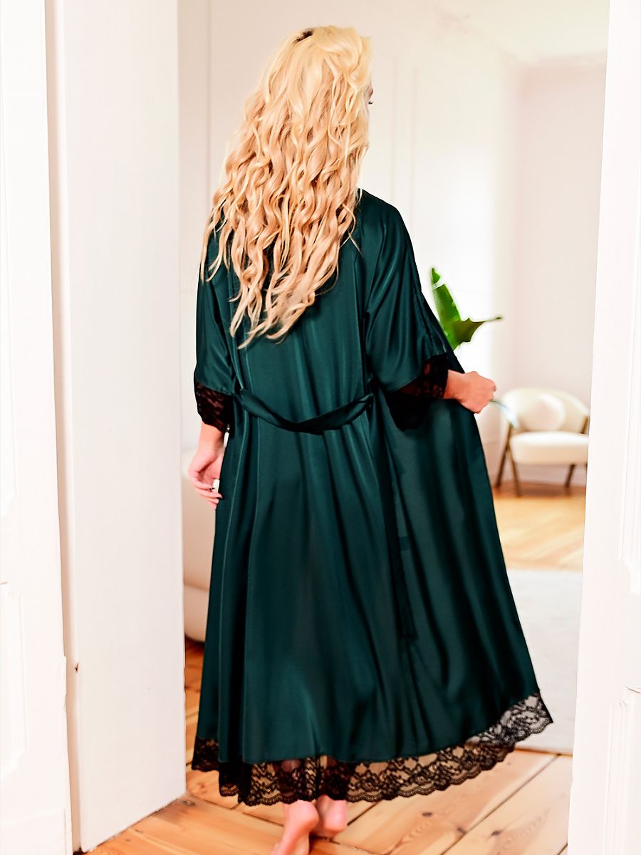 Long bathrobe Kalimo Verde