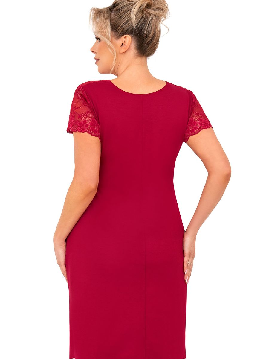 Plus Size Nightgown Donna Rojo Modelo 213327