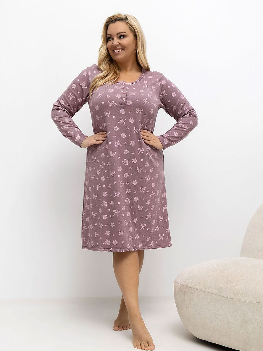 Plus Size Nightgown Forever Pink Rosa Modelo 221200