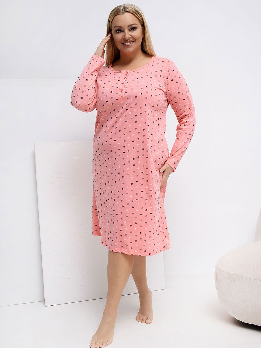 Plus Size Nightgown Forever Pink Rosa Modelo 223301