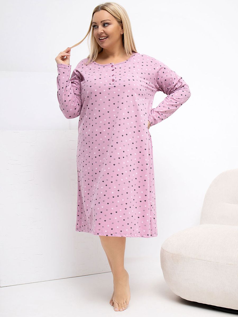 Plus Size Nightgown Forever Pink Rosa Modelo 223303
