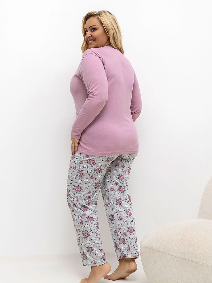 Plus Size Pajamas Forever Pink Rosa Modelo 221188