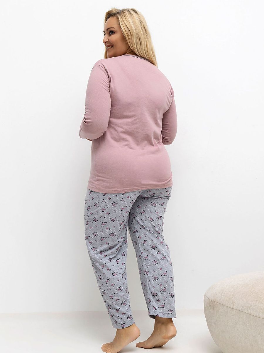 Plus Size Pajamas Forever Pink Rosa Modelo 221196