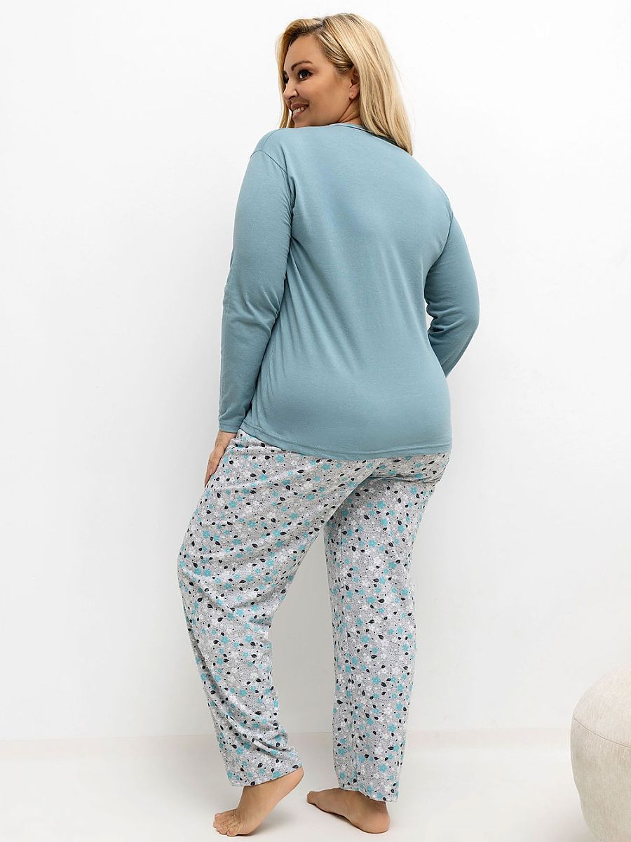 Plus Size Pajamas Forever Pink Verde Modelo 221183
