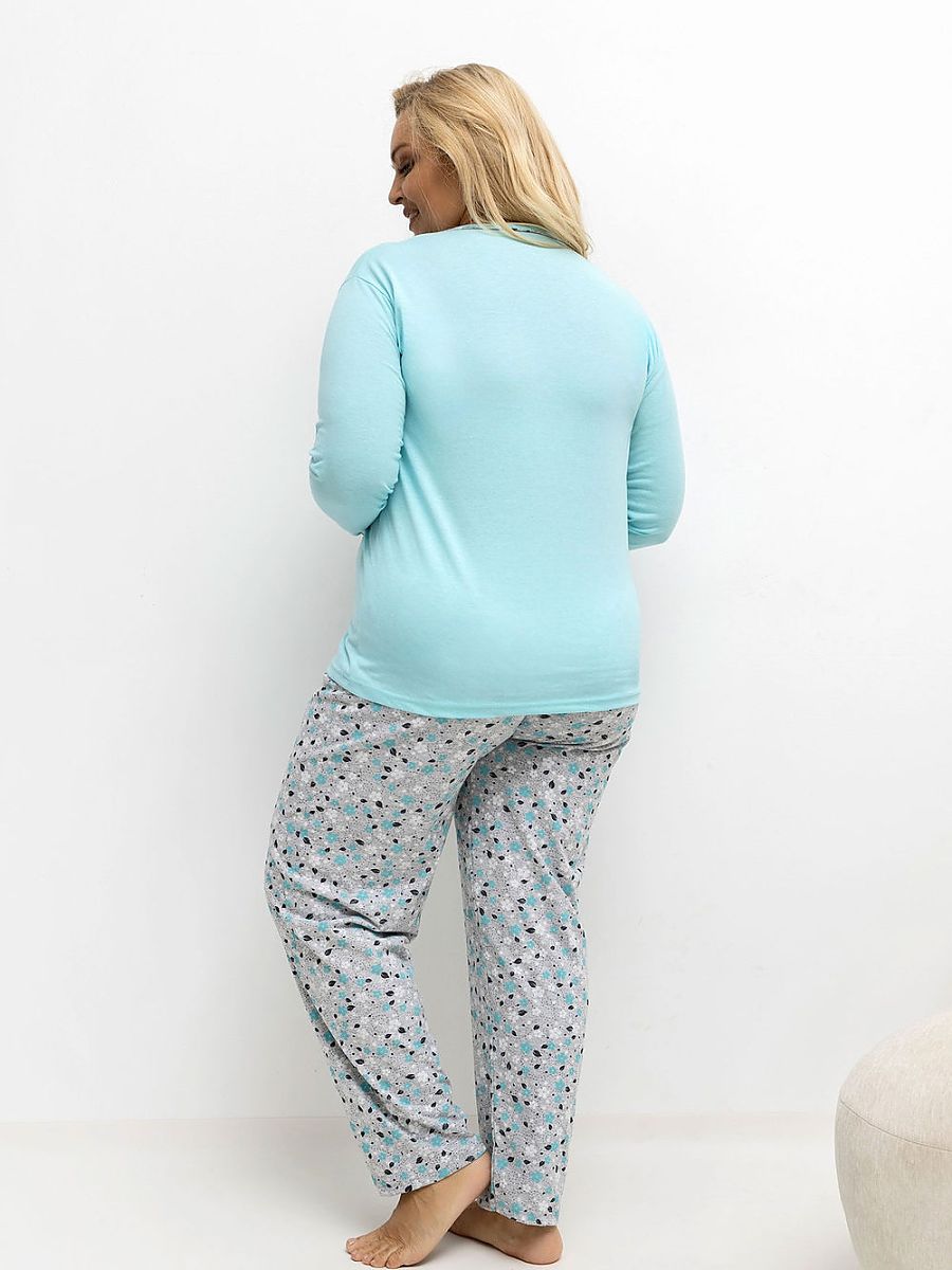Plus Size Pajamas Forever Pink Verde Modelo 221184