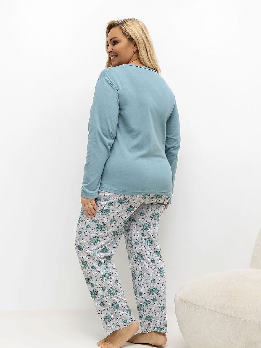 Plus Size Pajamas Forever Pink Verde Modelo 221190