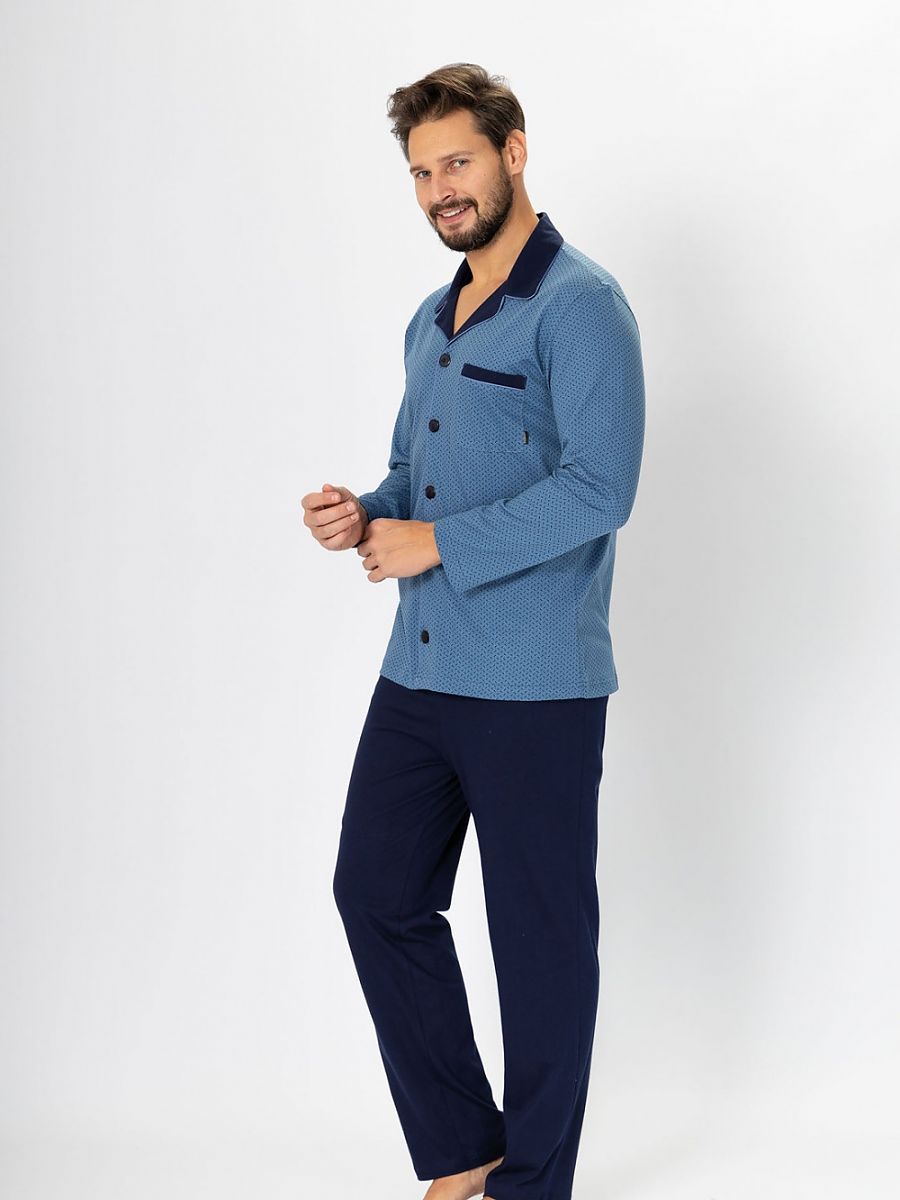 Pijama Clásico Desabotonado para Hombre Modelo 188576