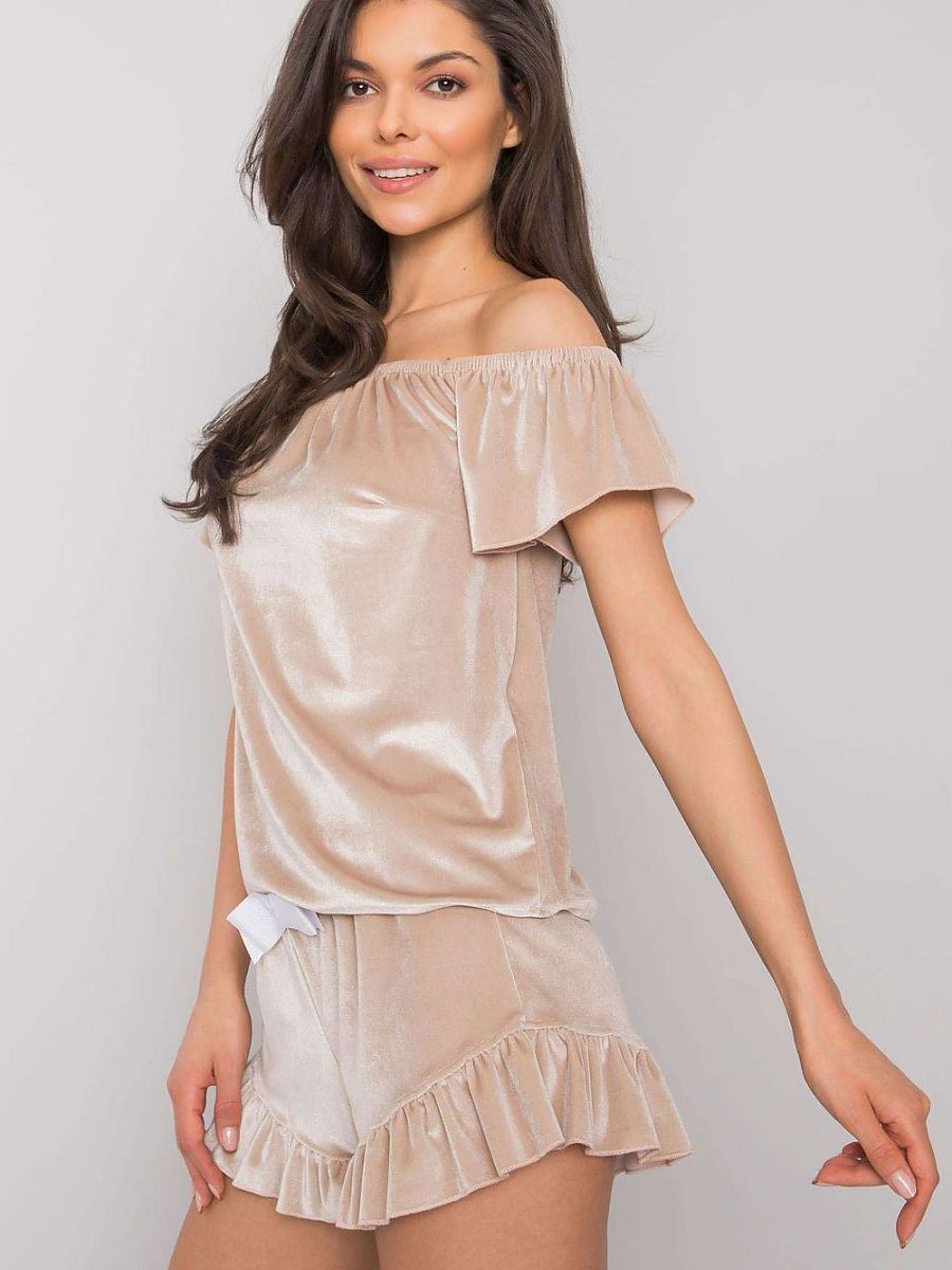 Pyjama Rue Paris Beige Modelo 175429