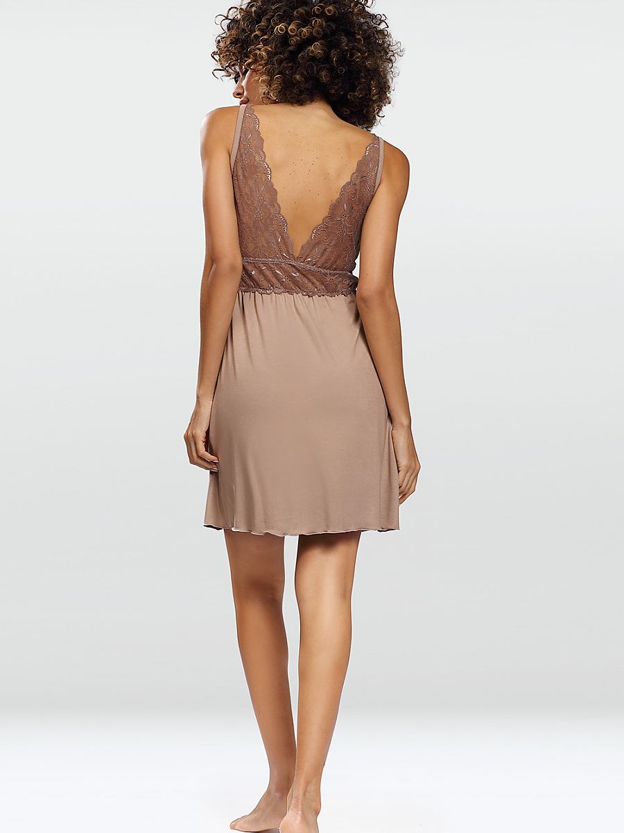 Sexy shirt DKaren Beige Modelo 162627