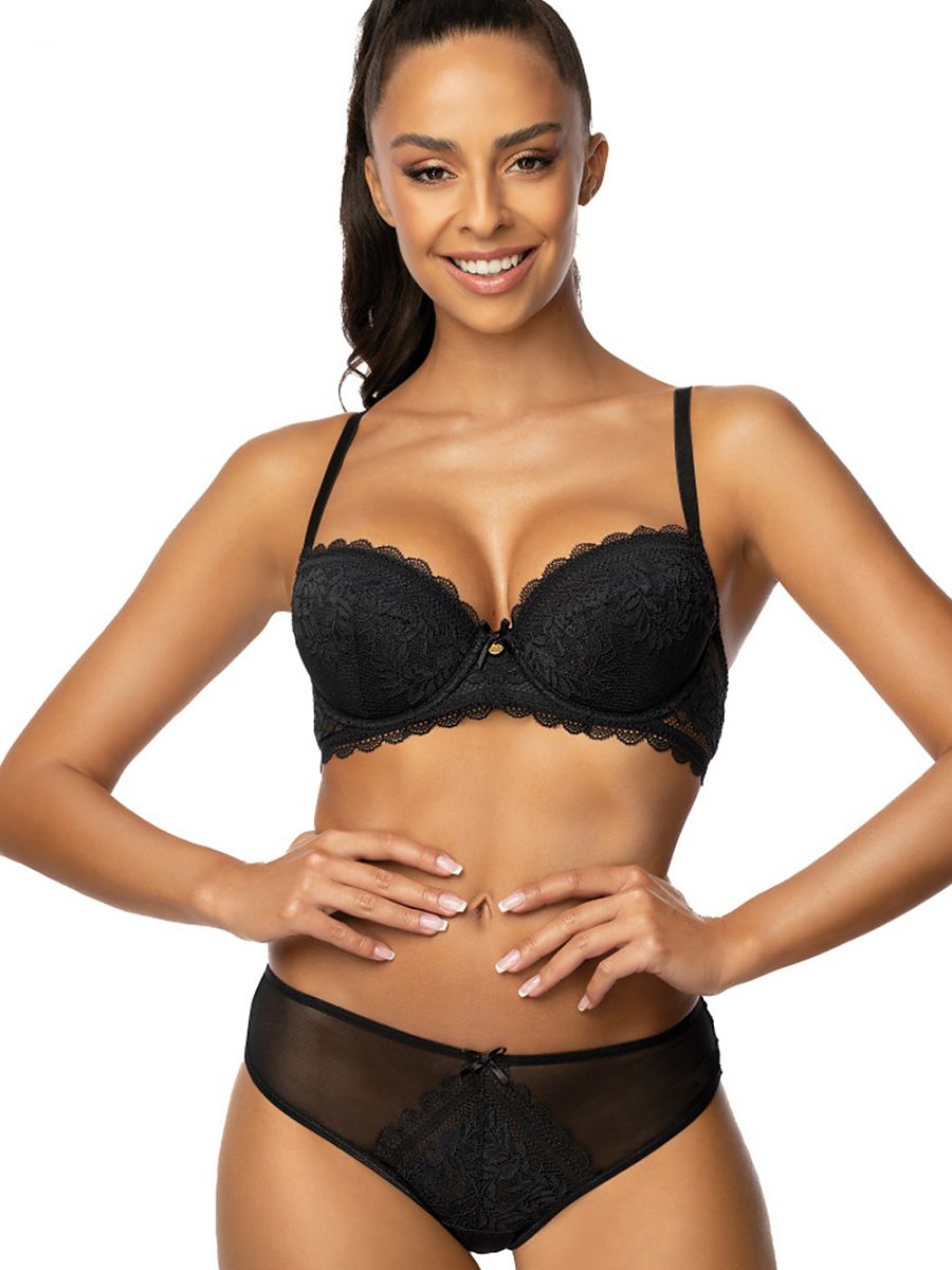 Sujetador Push-up Mat Negro Modelo 179231