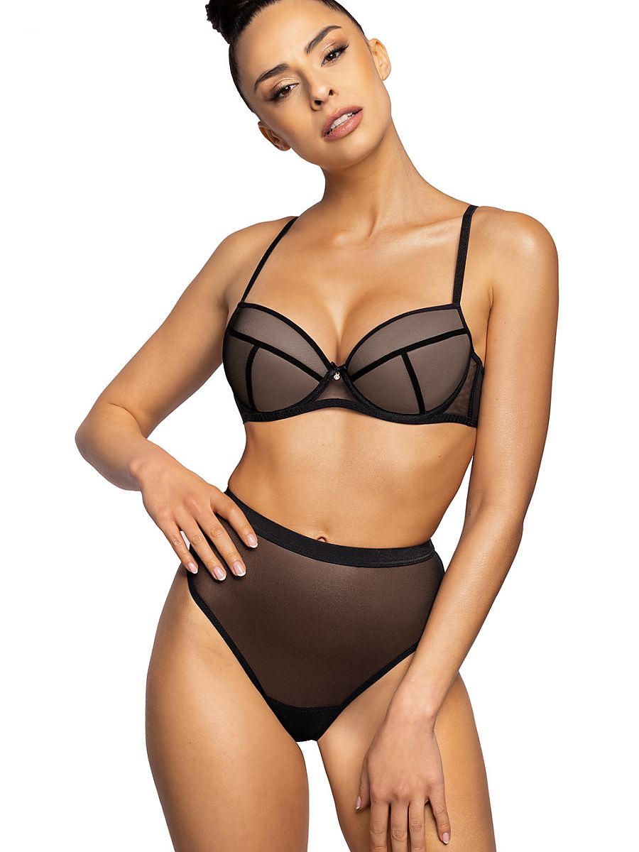 Sujetador Push-up Mat Negro Modelo 190253