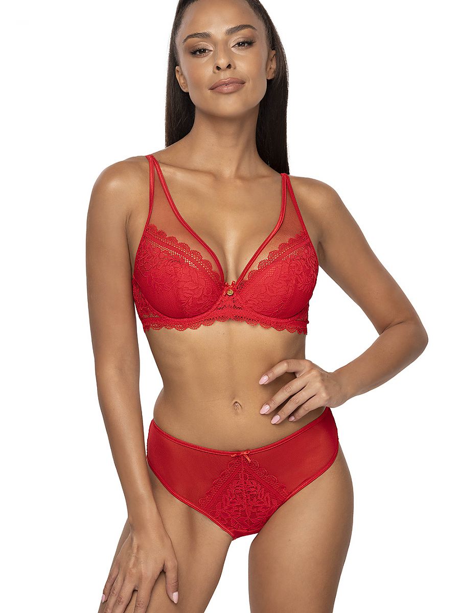 Sujetador Push-up Mat Rojo Modelo 191393