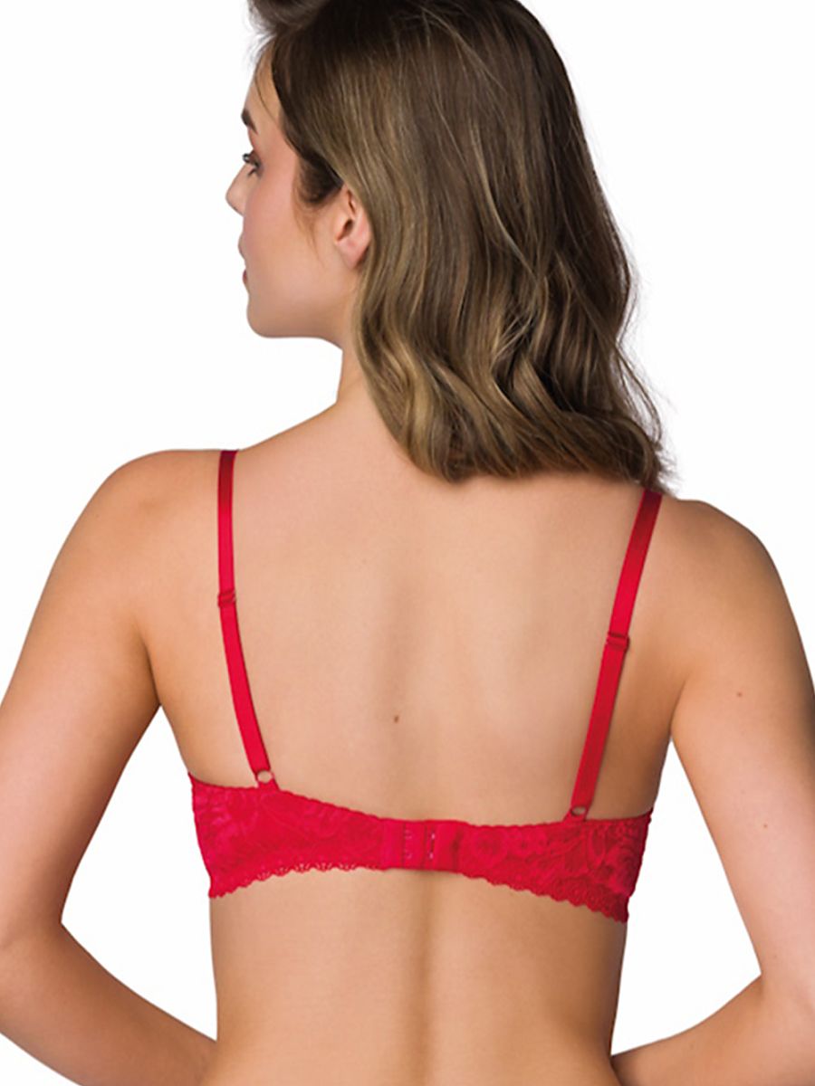 Sujetador Push-up Mat Rojo Modelo 203966