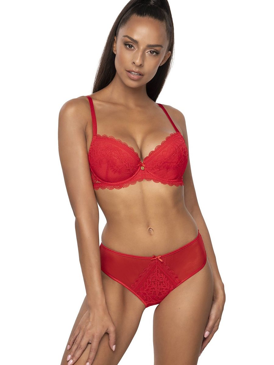 Sujetador Push-up Mat Rojo Modelo 204112