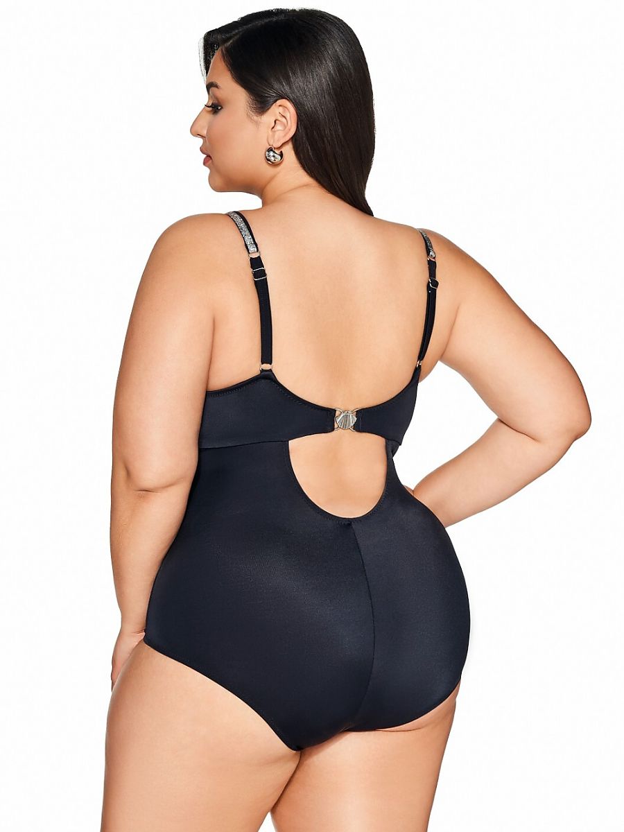 Swimsuit one piece Ava Negro